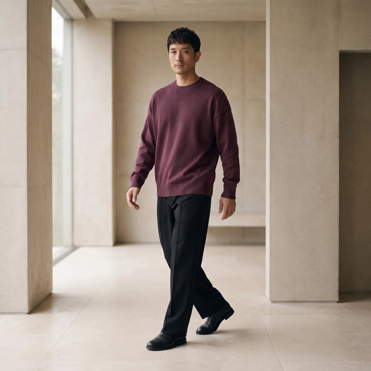 KNIT 01|リラックスフィット ジャカードニット