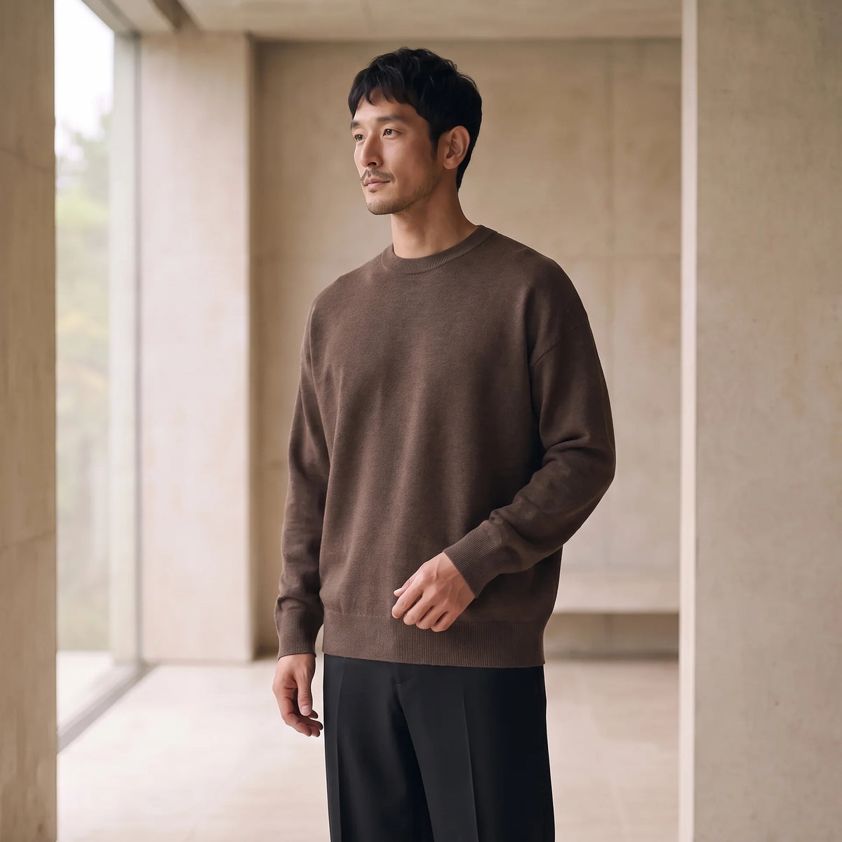 KNIT 01|リラックスフィット ジャカードニット