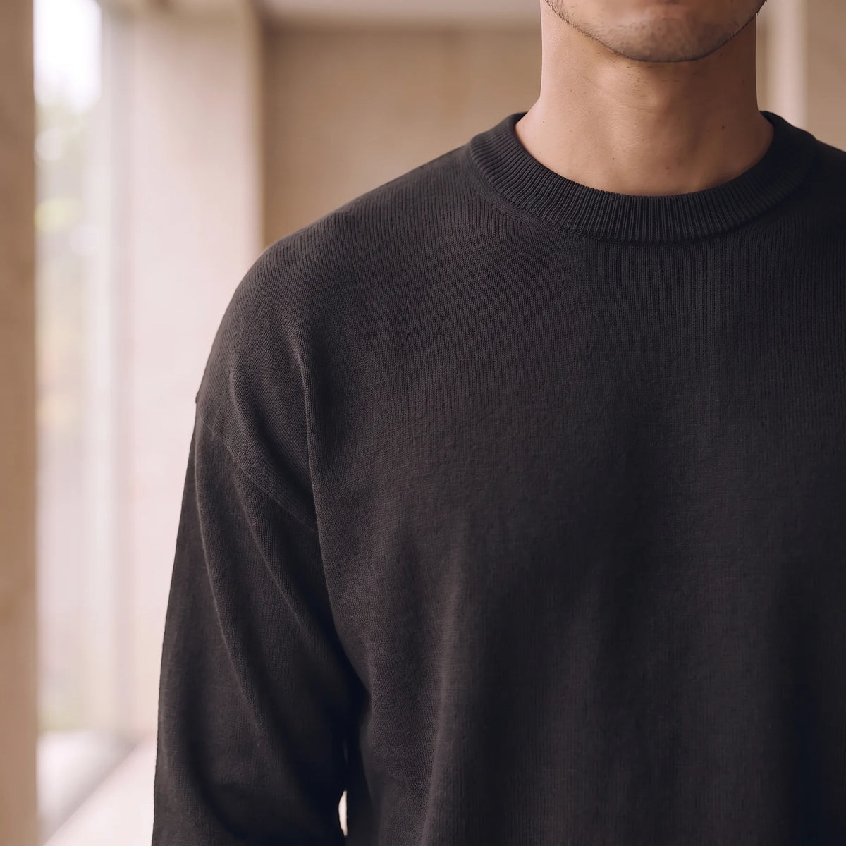 KNIT 01｜リラックスフィット ジャカードニット