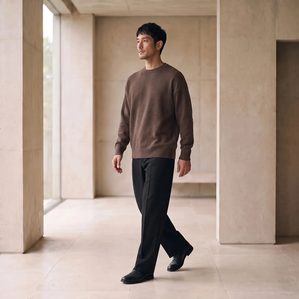 KNIT 01｜リラックスフィット ジャカードニット