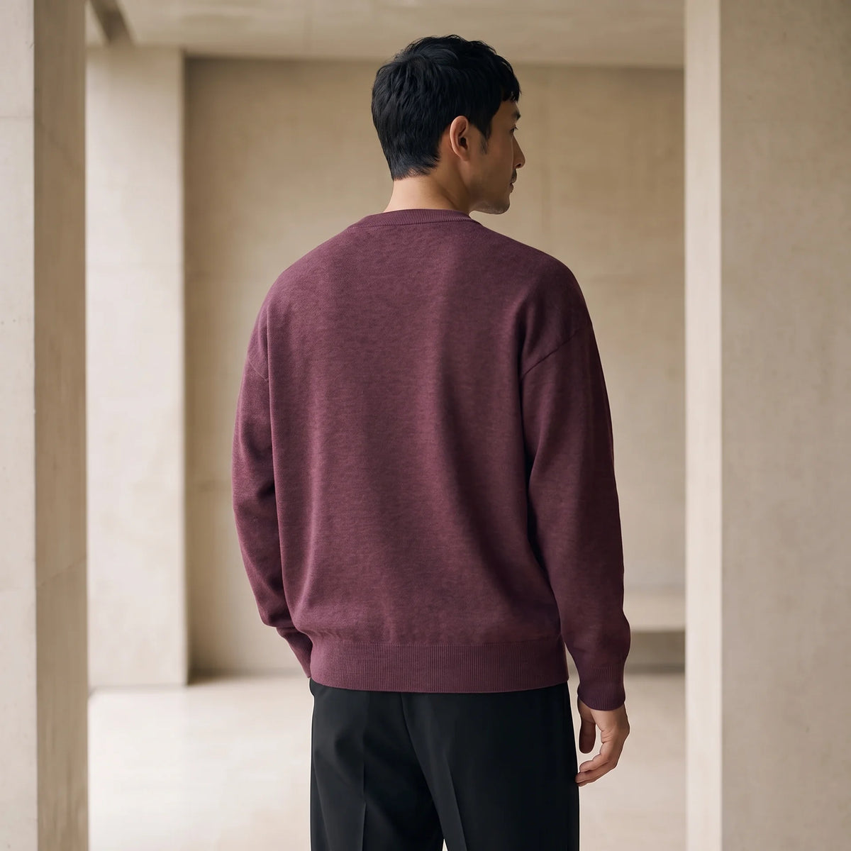 KNIT 01｜リラックスフィット ジャカードニット