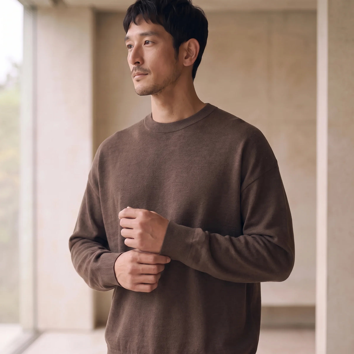 KNIT 01｜リラックスフィット ジャカードニット