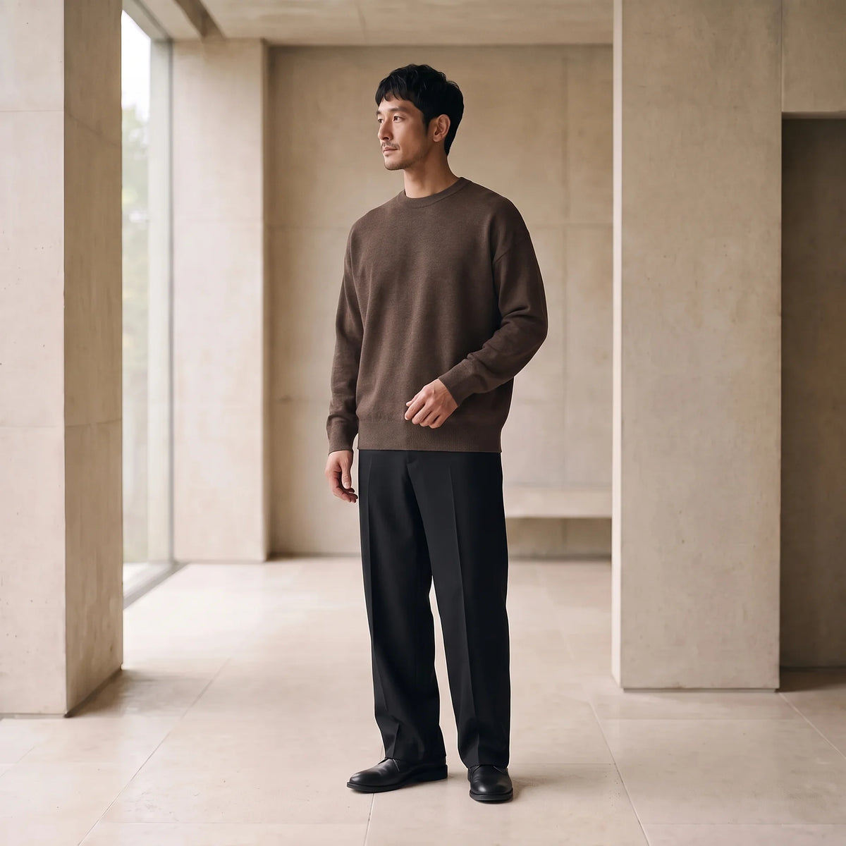 KNIT 01｜リラックスフィット ジャカードニット