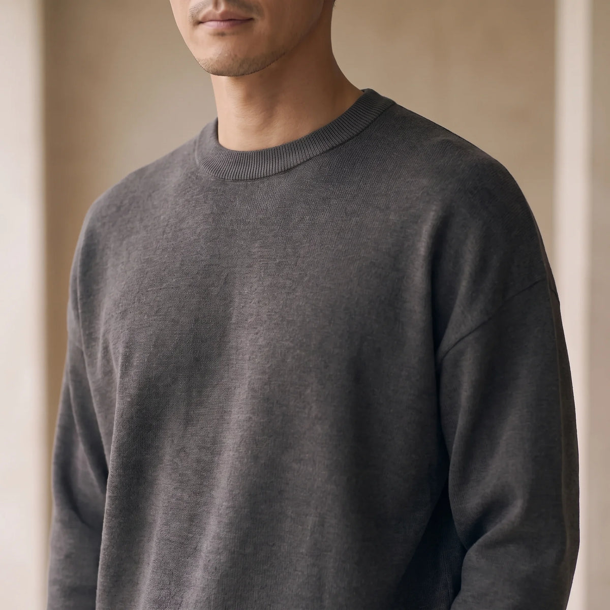 KNIT 01｜リラックスフィット ジャカードニット