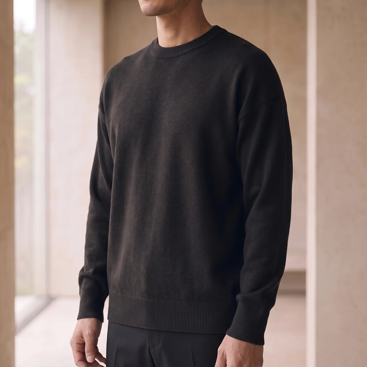 KNIT 01｜リラックスフィット ジャカードニット