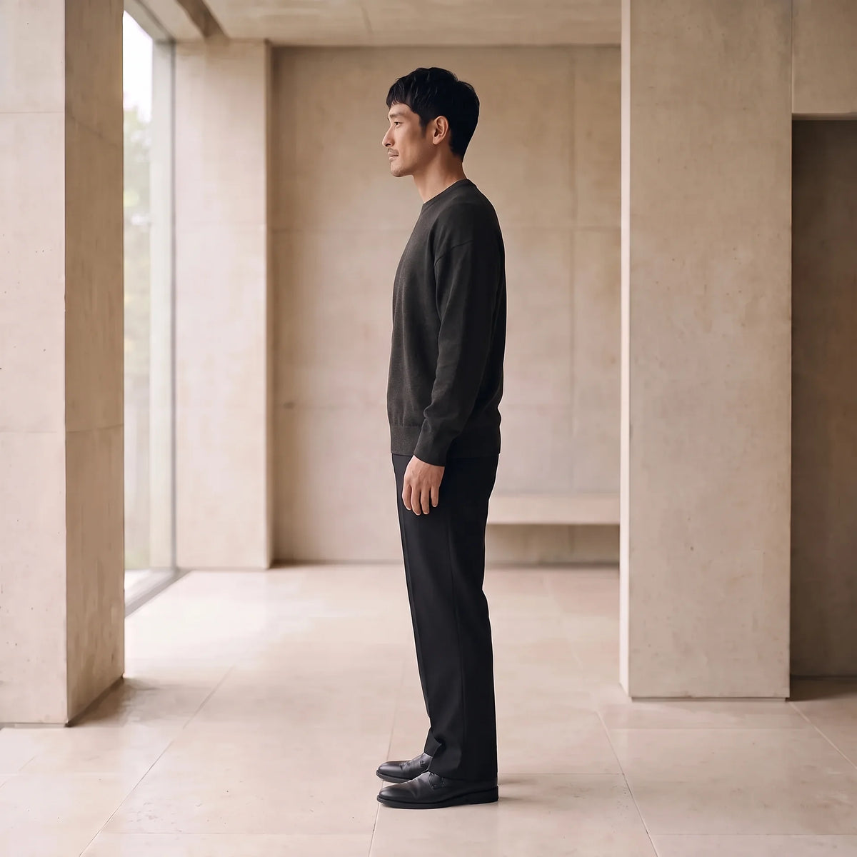 KNIT 01｜リラックスフィット ジャカードニット
