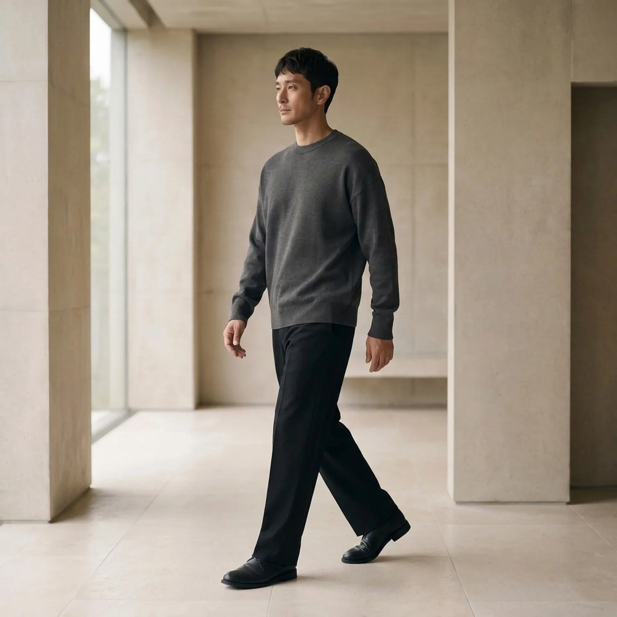 KNIT 01｜リラックスフィット ジャカードニット